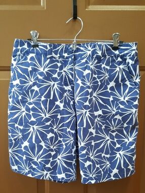 Tommy Bahama Blue and White Floral Print Shorts
